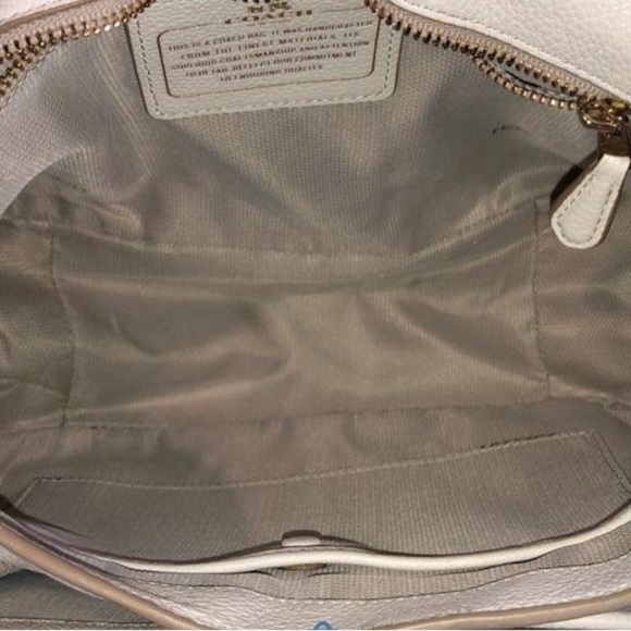 Coach Dakotah 34397 Cream Leather Shoulder Bag - Picture 9 of 16
